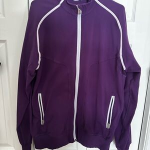 Men’s Lululemon Purple Track Jacket with White Accents Size XL